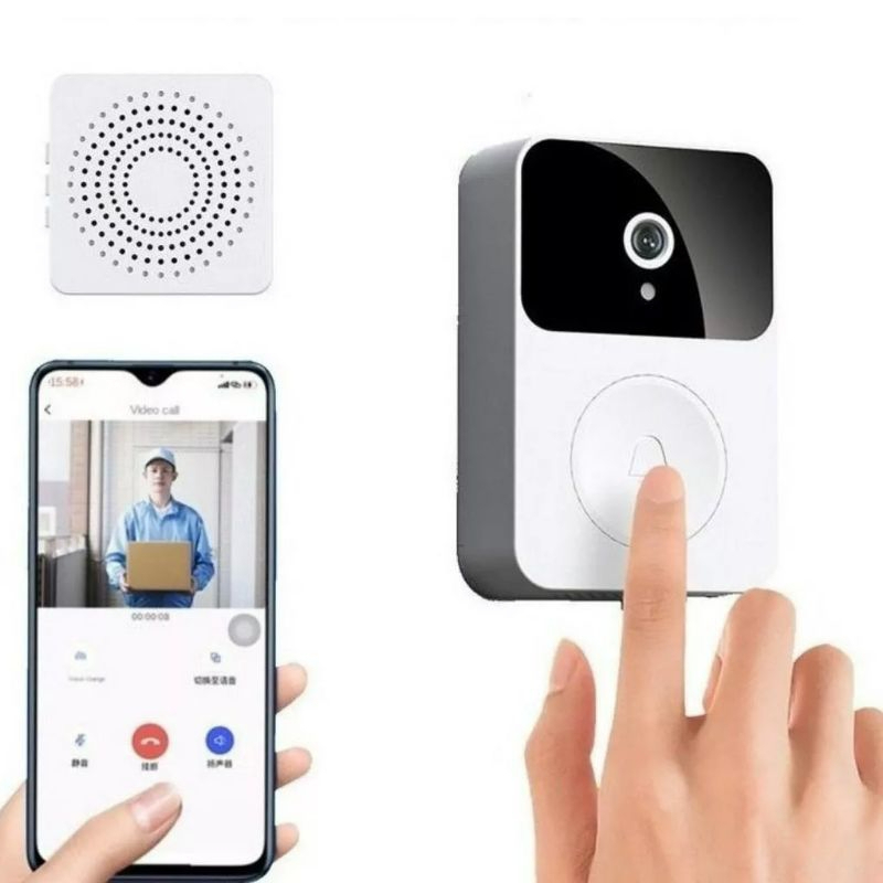 Doorbell With Camera Wireless Video Intercom Wi-Fi HD Smart Smart Home See Through Rechargeable Cell Phone