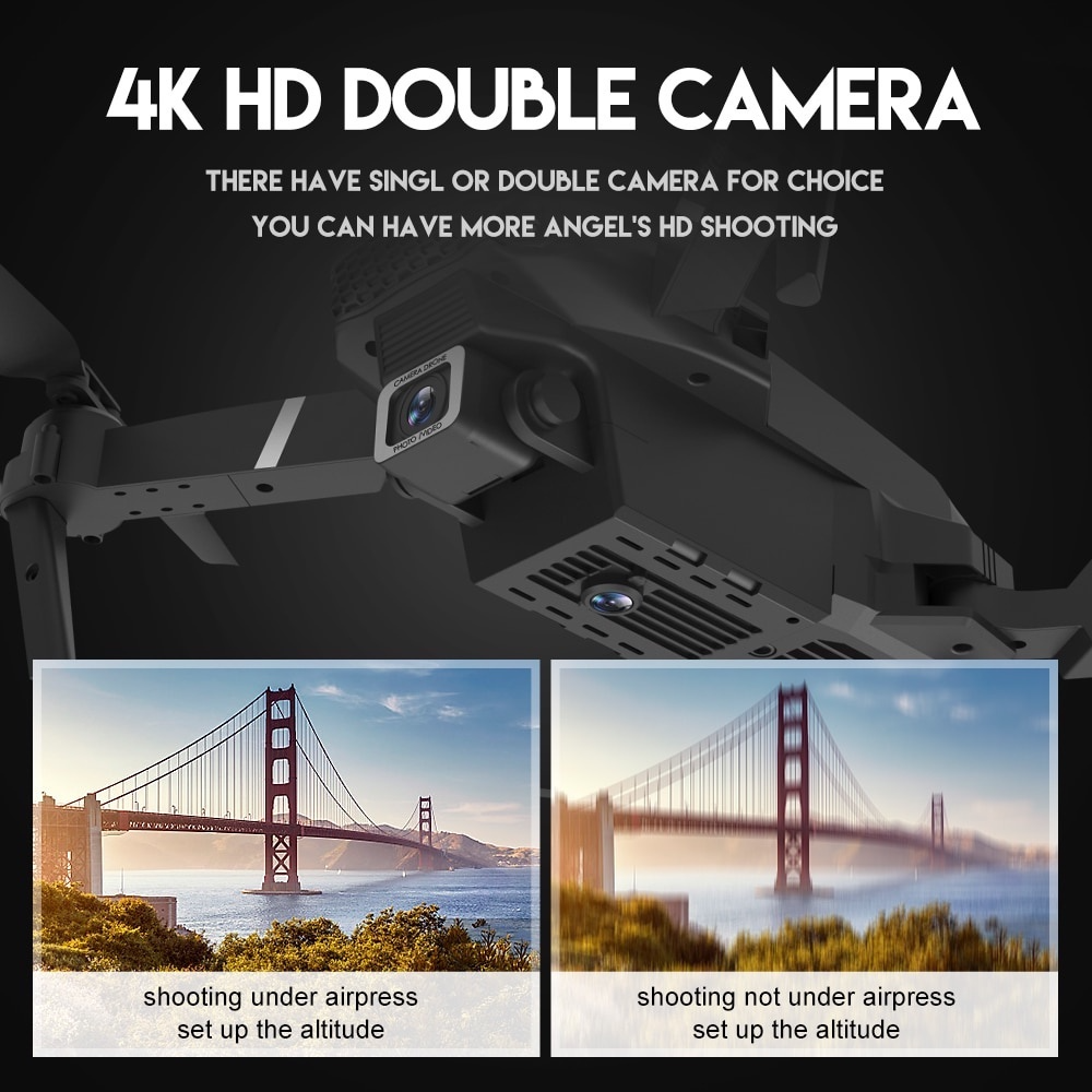 E88 Pro drone 4K HD Remote Control dualcamera Four-axis Portable High-altitude Video Recording